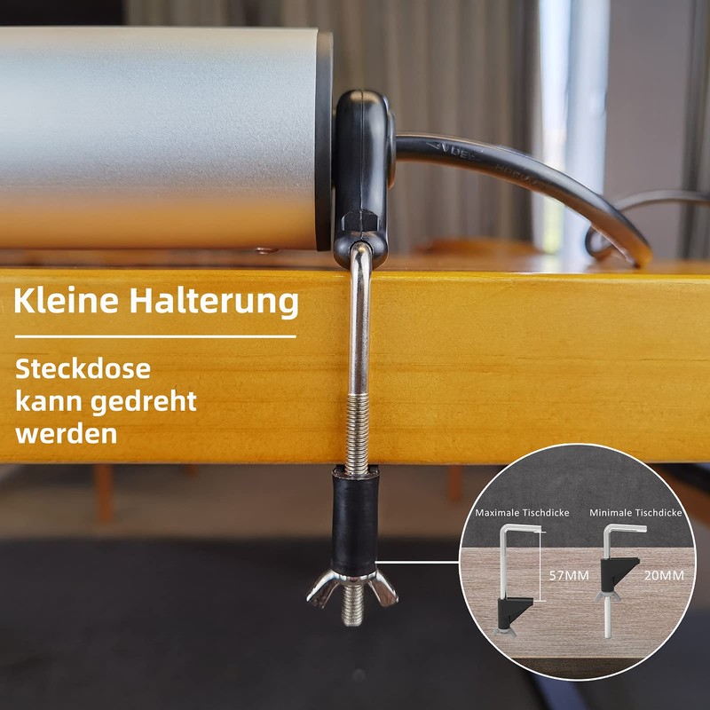 UCOMEN 4-Way Power Strip with Switch and 2 USB A,