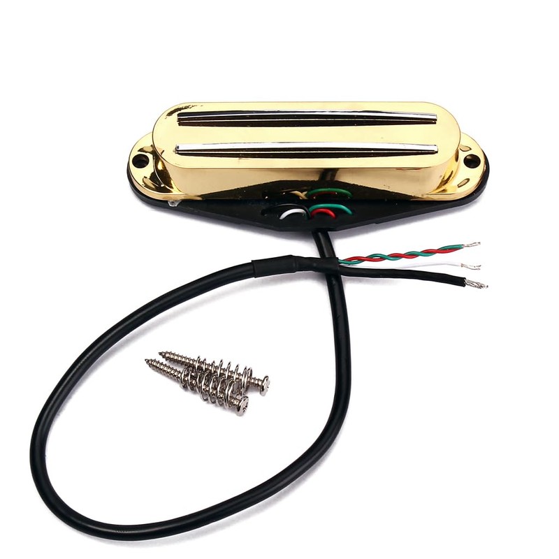 Ogdni Electric Guitar Dual Hot Rail Humbucker Pickup Single-Coil-Sized Guitar