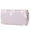 Pomelo Best Women's Large Purse in Long Format Flowers Embossing