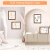 MOUDAMION 10x12 Wood Frame Brown, Natural Wooden 12x10in Picture Frames,