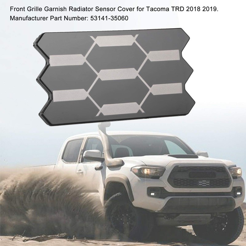 Aramox Grill Garnish Sensor Cover Fit for Tacoma TRD PRO