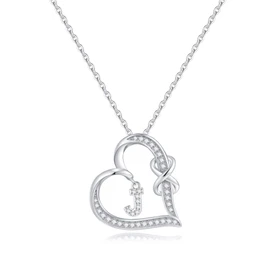 Romavan Initial Necklaces for Women - Gifts for Women - 925 Sterling Silver Necklace Initial J Letter Pendant Necklace Jewelry Mothers Day Valentines Christmas Birthday Gifts for Her Girlfriend Wife