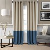 Elrene Home Fashions Braiden Color-Block Blackout Window Curtain, Single Panel,