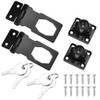 PERFETSELL 2 Pack 2.5 Inch Lock Hasp Metal Door Bolt