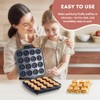 16 PCS Mini Waffle Maker Machine, Nonstick Waffles Iron Quick