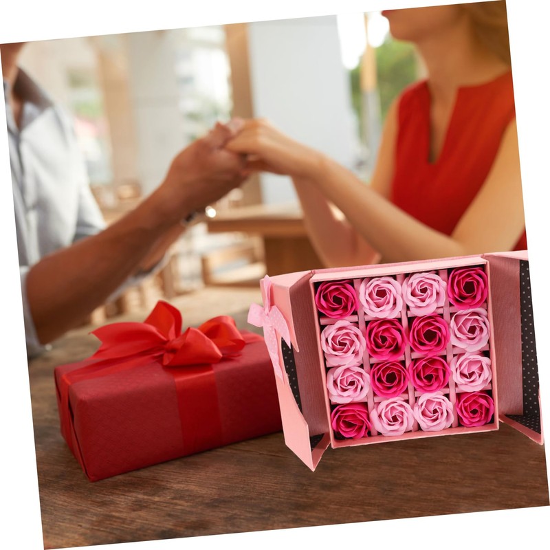 FOMIYES Real Rose Soap Flower Box Smooth Flowers for Birthday