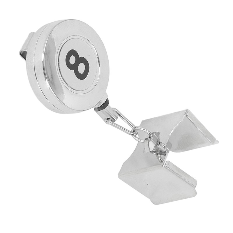 Billiard Cue Chalk Holder Metal Retractable Pocket Pool Cue Chalk