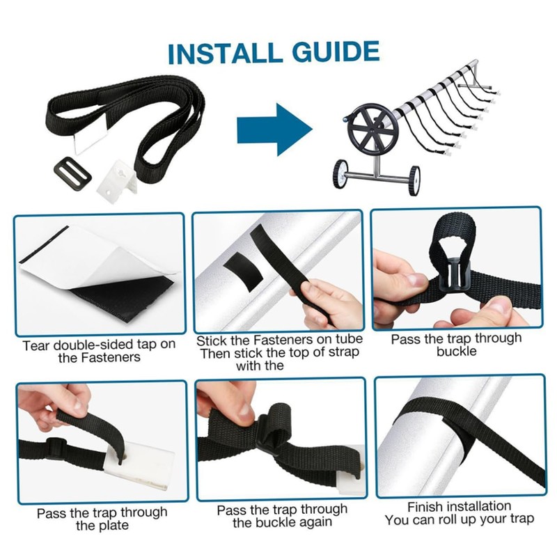 BESPORTBLE 1set Cover Reel Attachment Kit for Straps for Easy