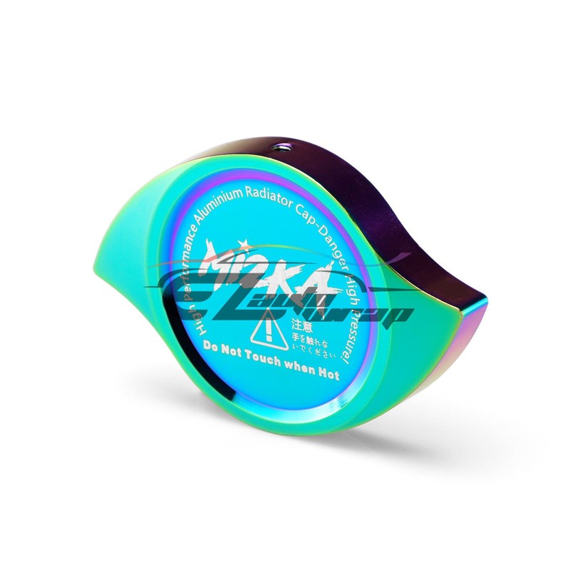 Neo Chrome Billet Aluminum Radiator Protector Pressure Cap Cover Car