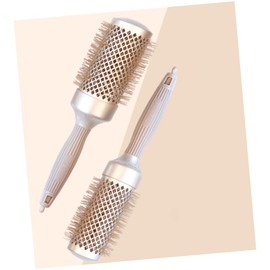 Mikinona 1pc Professional Aluminum Tube Hair Curling Comb for Salon and Home Ergonomic Design for Comfortable to Hold Multi-purpose Detangling Tool for Hair Types