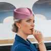 YING LAN Wool Cap Stewardess Pillbox Hat Teardrop Fascinator Base