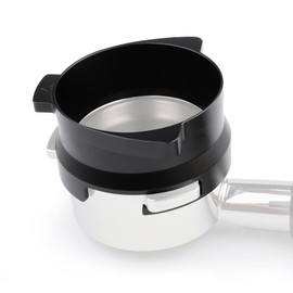 FIRJOY 54mm Espresso Dosing Funnel for Breville Barista Portafilters (Aluminum Alloy-Black)