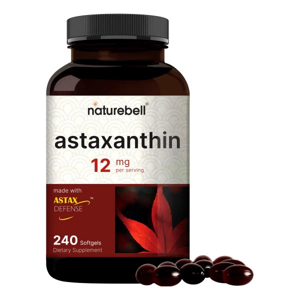 Suplemento Naturebell Astaxantina 12 Mg 240 Cpsulas Blandas Hechas Con