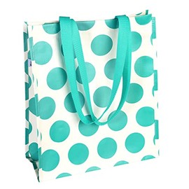 Rex London Turquoise On Cream Spotlight Reusable Shopping Bag
