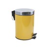 MSV Cosmetic Bin Saffron Yellow Pedal Bin - 3 Litres