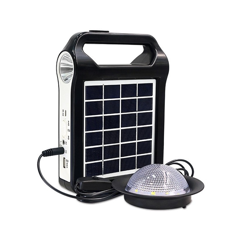 Outdoor Portable lithium battery Battery Solar Flashlight Small System Outdoor