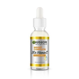 Garnier Bright Complete 30x Vitamin C+ Booster Serum with 2% Niacinamide and 0.5% Salicylic Acid for Skin Brightening and Dark Spots, 15ml