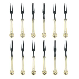 Wallace Napoleon Bee Gold Accent Food Pick, Set of 12, 18/10 Stainless Steel