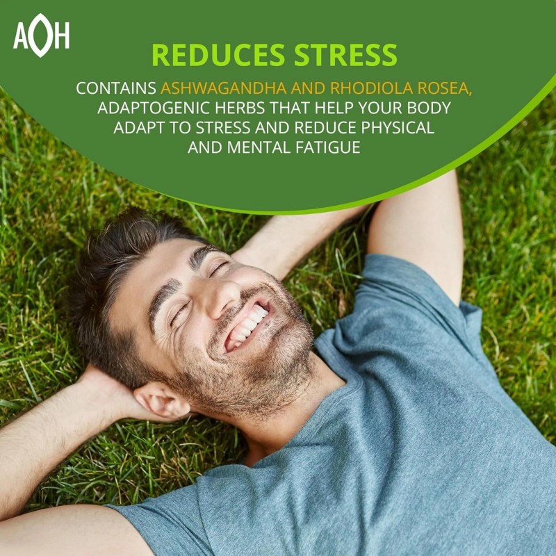 ADAPTOHEAL Energy Supplement Caffeine Free - Adaptogen Blend with Ashwagandha,