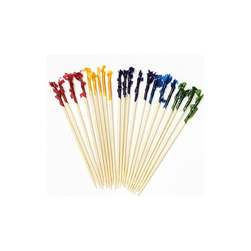 AILEXI 500 Counts Sandwich Frill Picks AILEXI Cocktail Sticks Fruit