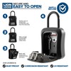 Lion Locks Lock Box for Keys, 6 Pack Black -