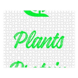 CafePress Plants Have Protein Vegan Vegetarian Large Puzzle, 500 pcs.