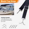 Bimini Boat Top Straps, 2 Pack Bimini Top Straps Adjustable