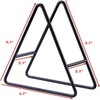 2PC Triangle Coaster Holder Black Iron Metal Holder Storage Caddy