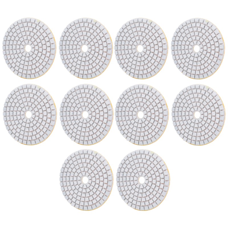 10Pcs 3in Sanding Discs Pads Buffing Polishing Diamond Marble Concrete