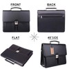 Jack&Chris Mens New PU Leather Attache Briefcase Traditional Messenger Lawyer