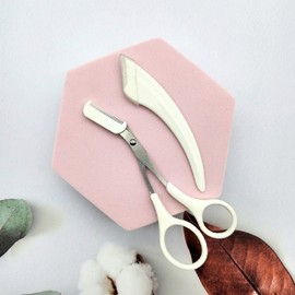 Eyebrow Grooming 2-Piece Set White 5ea