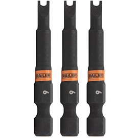 Spanner #6 Impact Driver Bit - Railer Snake Eye #6 S2 Steel 2 Inch Spaner Power Bits (3 Pack)