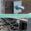 Yaocom Galvanized Square Washers Plate,3/8" Id, 1.61x 1.61,40 Pcs