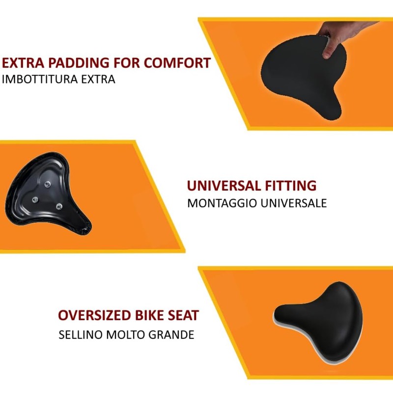 Sella di Ricambio per Cyclette a 3 Viti Ergonomica Comoda