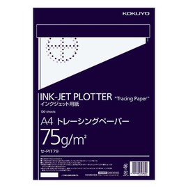 Kokuyo SE-PIT79 Inkjet Plotter Paper Tracing Paper A4 100 Sheets