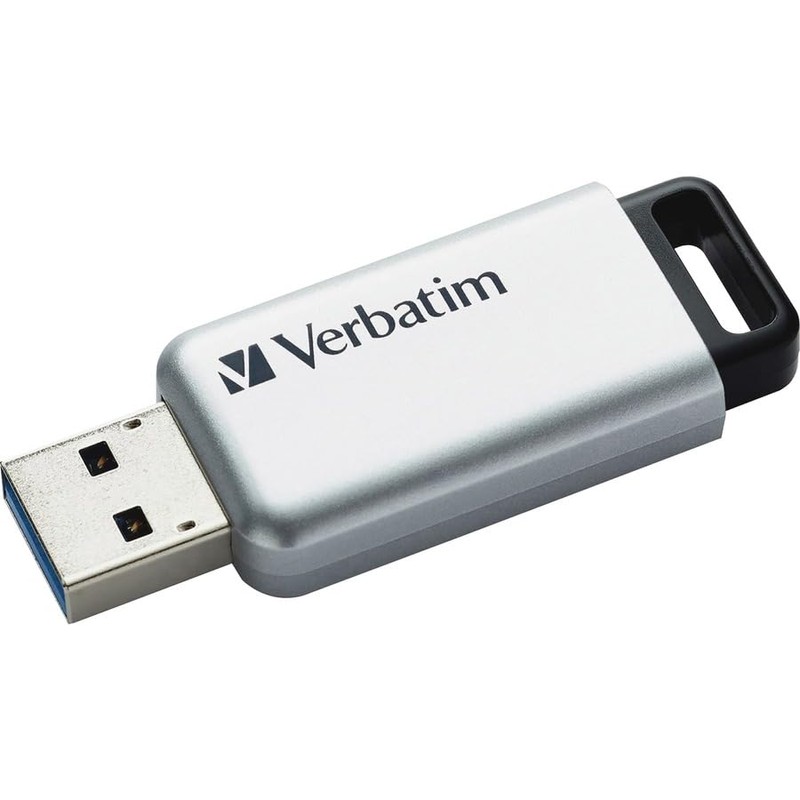 Verbatim 98665 Flash Drive with AES 256 Hardware Encryption, 32