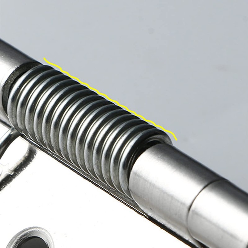 2pcs Self-Opening Spring Hinges, 304 Stainless Steel Self-Closing Spring Door