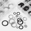 Rustark 160Pcs 9 Sizes 65Mn Double Side Lock Washers Black