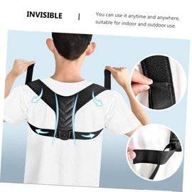 COLLBATH 1pc Adjustable Posture Support Device for Hunchback Breathable Pu Material Suitable for Relieve Spinal Pain Improve Back Alignment