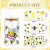 Qehese UV DTF Cup Wrap - 8 Sheets Bee UV