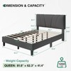 Novilla Queen Size Bed Frame Upholstered Platform Queen Bed Frame