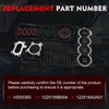MLS Cylinder Head Gasket Set with Head Bolts Kit Compatible