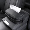Car Tissue Box Multifunction Leather Seat Back Napkin Holder Container