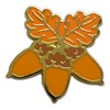 Novel Merk Pumpkin & Fall Appreciation Lapel Pin, Hat Pin