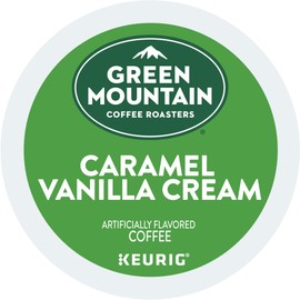 Green Mountain Coffee Roasters Caramel Vanilla Cream, Single-Serve Keurig K-Cup Pods, Flavored Light Roast Coffee, 72 Count