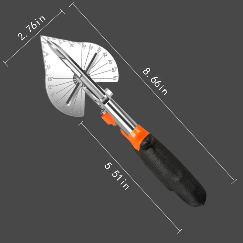 Yilceemy Multifunctional Angle Mitre Scissors, Quarter Round Cutting Tool, Mitre