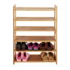Unbranded 6 Tiers Shoe Rack Storage Organizer Bamboo Wooden Multi-purpose