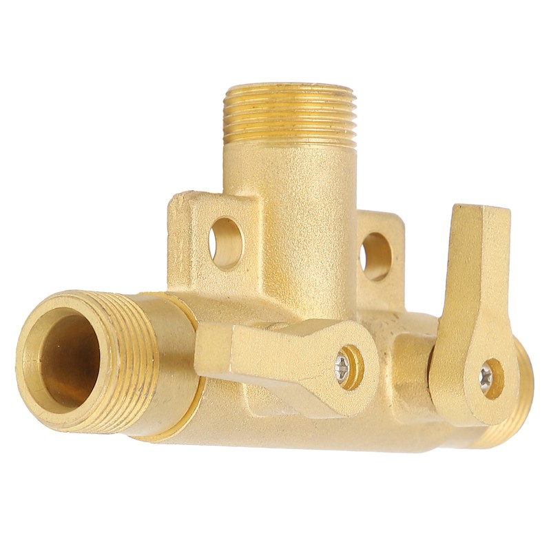 Male Thread G1/2 Tee Joint Ball Valve 3‑Way Pipe Connector