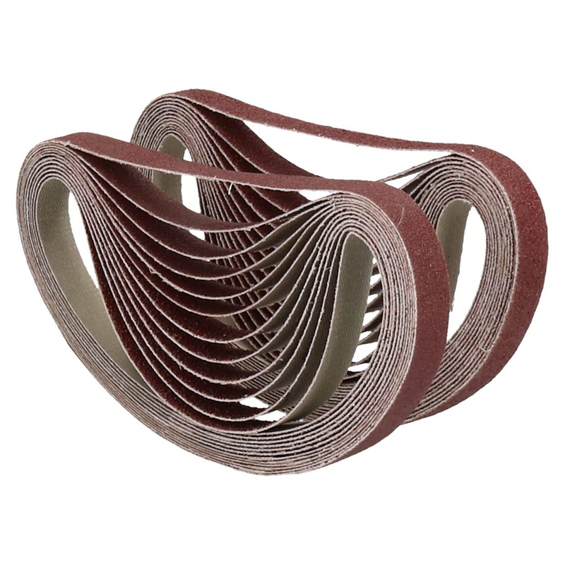 457mm x 13mm Mixed Grit Abrasive Sanding Belts Power File