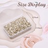 Crushed Glass Craft Glitter for Resin, Irregular Metallic Crystal Chips